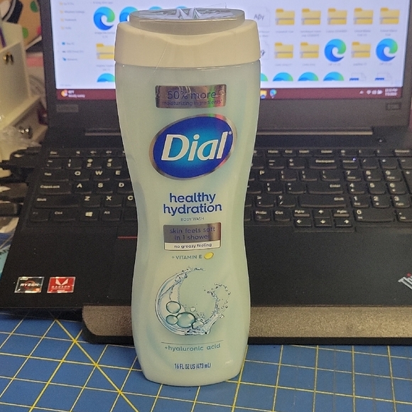 Dial Healthy Hydration Body Wash w Hyaluronic Acid Vitamin E 473ml New - Picture 1 of 2